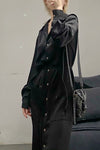 SAMUEL GUI YANG Phoenix hammered silk dress DR01-1
